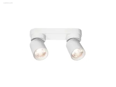 (4 x) 4 x GU10 Opbouwspot Armatuur dubbel – kavel bij Auctim, Puurs