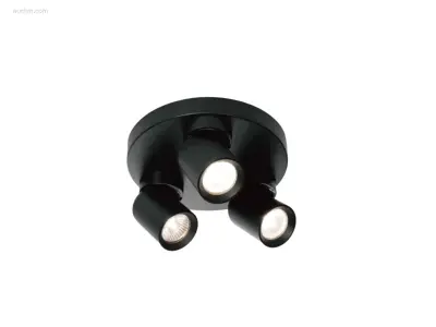 (2 x) 2 x Rond GU10 Opbouwspot Armatuur triple – kavel bij Auctim, Puurs