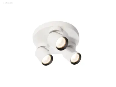 (2 x) 2 x Rond GU10 Opbouwspot Armatuur triple – kavel bij Auctim, Puurs