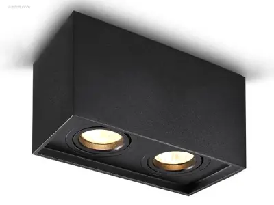 (2 x) 2 x GU10 Opbouwspot Armatuur dual fittingen – kavel bij Auctim, Puurs