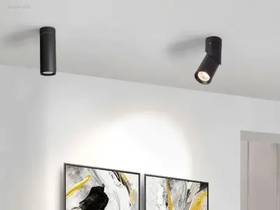 (12 x) 12 x GU10 Opbouwspot Armatuur cilinder – kavel bij Auctim, Puurs