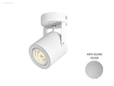 (6 x) 6 x GU10 Opbouwspot Armatuur cilinder zand – kavel bij Auctim, Puurs