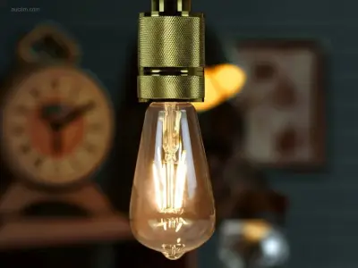 (50 x) 50 x 4W E27 ST64 Amber Glas Filament LED – kavel bij Auctim, Puurs