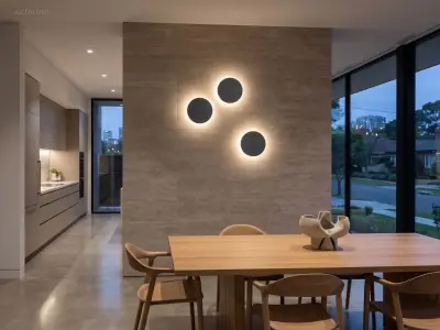(4 x) 4 x 8.5W LED Wandlamp rond design 3in1 – kavel bij Auctim, Puurs
