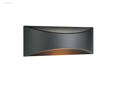 (2 x) 2 x 7.5W LED Wandlamp design zand zwart – kavel bij Auctim, Puurs