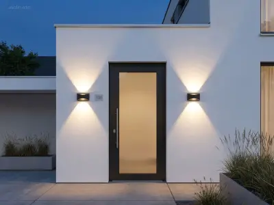 (8 x) 8 x 7.5W LED Wandlamp design zand zwart – kavel bij Auctim, Puurs