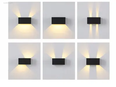 (12 x) 12 x 12W LED zwart Wandlamp 4 licht – kavel bij Auctim, Puurs