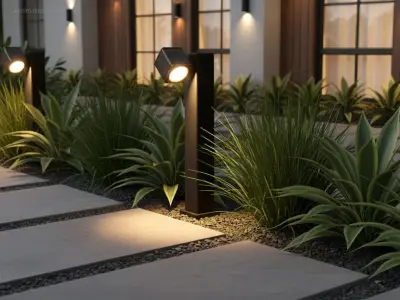 (12 x) 12 x Tuinlamp 50cm GU10 fitting zwart – kavel bij Auctim, Puurs
