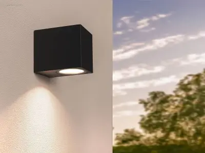 (6 x) 6 x Wandlamp modern rechthoekig GU10 – kavel bij Auctim, Puurs