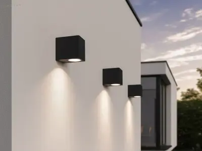 (18 x) 18 x Wandlamp modern rechthoekig GU10 – kavel bij Auctim, Puurs