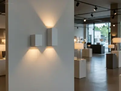 (8 x) 8 x Wandlamp modern rechthoekig GU10 – kavel bij Auctim, Puurs
