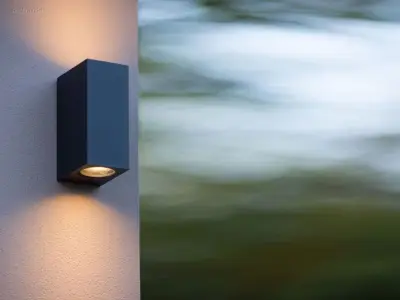(8 x) 8 x Wandlamp rechthoekig GU10 duo fitting – kavel bij Auctim, Puurs