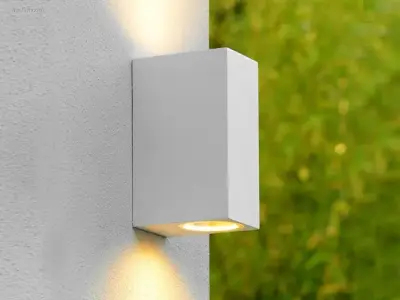 (4 x) 4 x Wandlamp rechthoekig GU10 duo fitting – kavel bij Auctim, Puurs