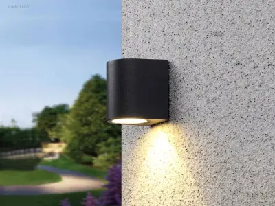 (8 x) 8 x Wandlamp modern halfrond GU10 fitting – kavel bij Auctim, Puurs