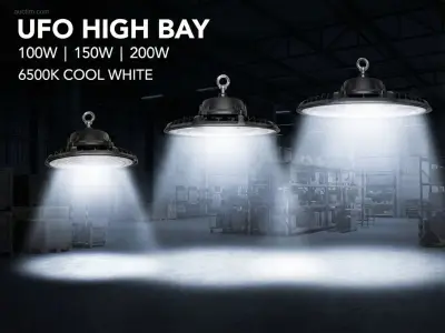 (12 x) 12 x 200W 6500K PRO LED UFO HIGHBAY – kavel bij Auctim, Puurs