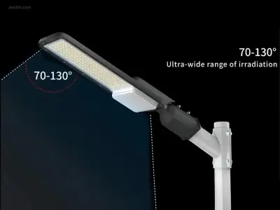 (4 x) 4 x 50W 3000K LED Straatverlichting met – kavel bij Auctim, Puurs