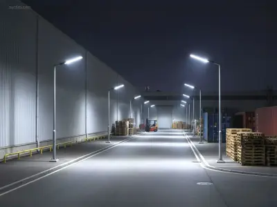 (8 x) 8 x 100W 5000K LED Straatverlichting met – kavel bij Auctim, Puurs
