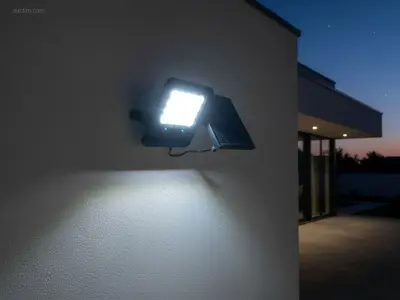 (4 x) 4 x Solar 1000 Lumen LED Breedstraaler met – kavel bij Auctim, Puurs