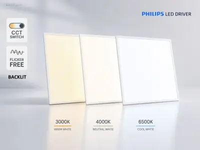 (10 x) 10 x 40W 3 Kleur CCT 60*60 Inbouw Backlit – kavel bij Auctim, Puurs