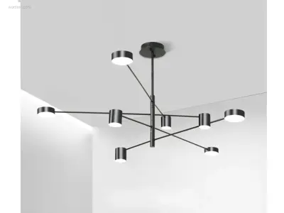 2 x Eliko 10 led hanglamp zwart – kavel bij Auctim, Free delivery within 1-3 weeks after receipt of payment