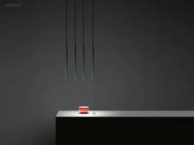 8 x Solo Tube Slim design hanglamp zwart – kavel bij Auctim, Free delivery within 1-3 weeks after receipt of payment