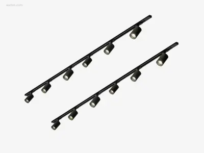 1 x Spanningsrail 200 cm inclusief 12 railspots – kavel bij Auctim, Free delivery within 1-3 weeks after receipt of payment