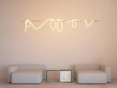 1 x Ropu 120 LED design armatuur goud – kavel bij Auctim, Free delivery within 1-3 weeks after receipt of payment