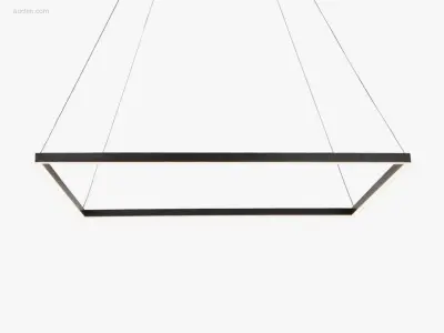 1 x Quattro Square 80x80 cm hang lamp zwart – kavel bij Auctim, Free delivery within 1-3 weeks after receipt of payment