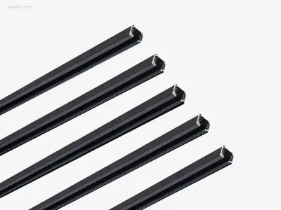 20 x Spanningsrail 100 mat zwart – kavel bij Auctim, Free delivery within 1-3 weeks after receipt of payment