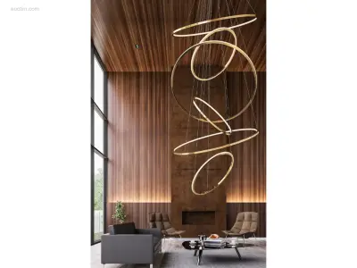 1 x Aurora 512 design armatuur goud – kavel bij Auctim, Free delivery within 1-3 weeks after receipt of payment