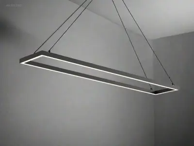 1 x Quattro Square 120x40 cm hang lamp zwart – kavel bij Auctim, Free delivery within 1-3 weeks after receipt of payment