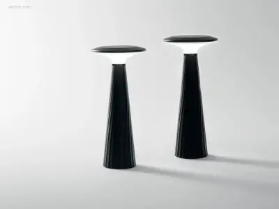 4 x Intec Brio oplaadbare design lampen zwart – kavel bij Auctim, Free delivery within 1-3 weeks after receipt of payment