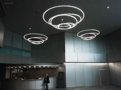 3 x Aurora 360 design armatuur zilver glans – kavel bij Auctim, Free delivery within 1-3 weeks after receipt of payment
