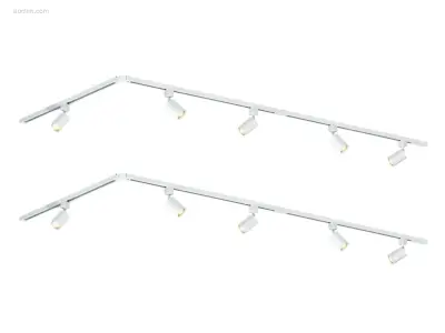 1 x Spanningsrail 300 cm met 16 spots wit – kavel bij Auctim, Free delivery within 1-3 weeks after receipt of payment