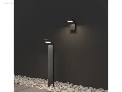 8 x GT 60 design grond lamp zwart – kavel bij Auctim, Free delivery within 1-3 weeks after receipt of payment