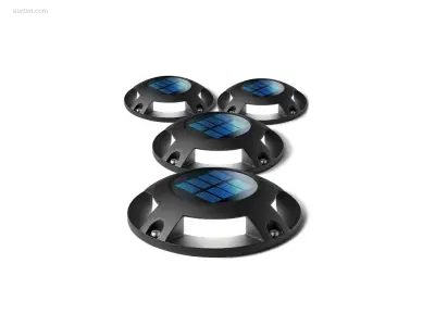 12 x Solar 4 lichts Led grond spot zwart – kavel bij Auctim, Free delivery within 1-3 weeks after receipt of payment