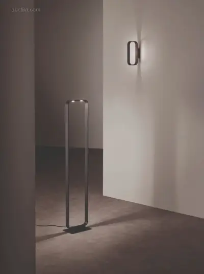 2 x Luce Ambiente Design LED MOKA Vloerlampen – kavel bij Auctim, Free delivery within 1-3 weeks after receipt of payment