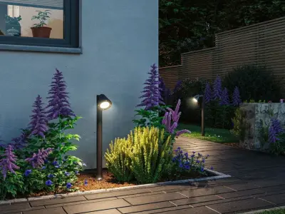 8 x Lust 50 buiten lamp antraciet – kavel bij Auctim, Free delivery within 1-3 weeks after receipt of payment