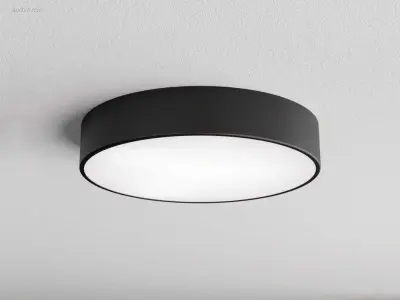 4 x Intec Klio 60 Watt Led plafondlamp zwart – kavel bij Auctim, Free delivery within 1-3 weeks after receipt of payment