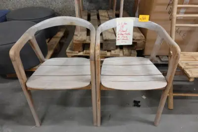 4x Teak outdoor stoel – kavel bij Openbare Verkopen, Wakken