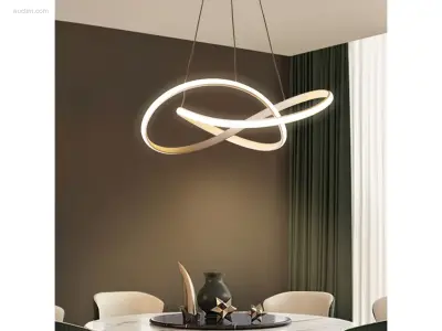 1 x Infinity LED design armatuur zilver – kavel bij Auctim, Free delivery within 1-3 weeks after receipt of payment