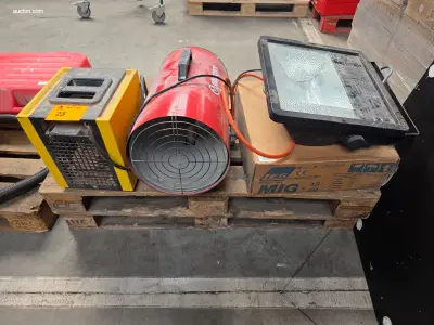 (4x) werkplaats uitrusting Trotec, Munters, Leg – kavel bij Auctim, Aartselaar