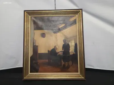 Schilderij op doek Frans van Giel 1892-1975 – kavel bij Auctim, Aartselaar