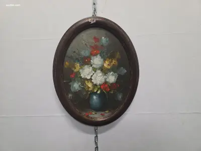 Schilderij op paneel – kavel bij Auctim, Aartselaar