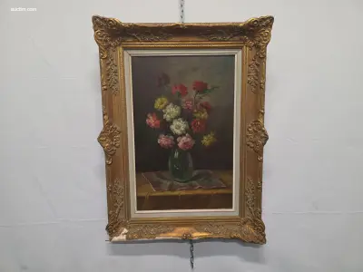 Schilderij op doek M. Goyers – kavel bij Auctim, Aartselaar