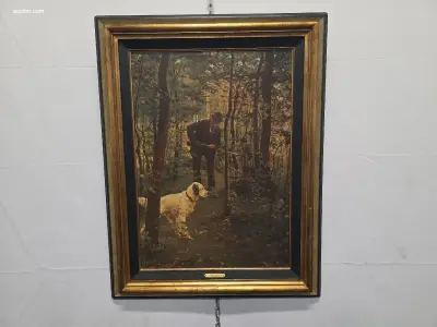 Schilderij op doek Quadrone DE jacht / la chase – kavel bij Auctim, Aartselaar