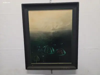 Schilderij op paneel Francis George Verdronken – kavel bij Auctim, Aartselaar