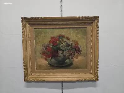 Schilderij op doek Rie de balbian verster – kavel bij Auctim, Aartselaar