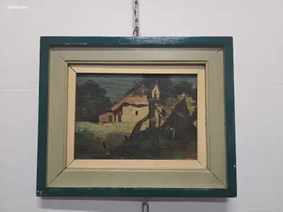 Schilderij op paneel – kavel bij Auctim, Aartselaar
