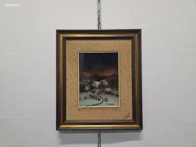 Schilderij op paneel – kavel bij Auctim, Aartselaar